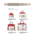 thumbnail image 3 of Bolso de mano de cuero para mujer Birkin bolso de mano de cuero de vaca de primera capa bolso cruzado de viajero Kelly, 3 of 5