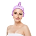 thumbnail image 6 of Sleeping Cap Hair Curly Hat 2 PCS Long Silk Bonnet Women Large Purple Miss Woman, 6 of 6