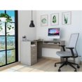 thumbnail image 2 of FM FURNITURE Raleigh L Shaped Desk Engineered Wood Light Gray, 2 of 8