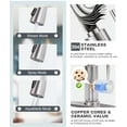 thumbnail image 4 of LAICAIW Kitchen Faucet with Soap Dispenser, Stainless Steel Kitchen Sink Faucet, Pull Down Kitchen Faucet Brushed Nickel Utility Sink Faucet Single Handle High Arc Kitchen Tap for Sink, RV, Laundry,, 4 of 6
