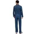 thumbnail image 3 of Hwmodou Mens Sleepwears Valentine's Day Love Heart Cute Printed Solid Nightwear Long Sleeve Night Gown Set For Couples Silk Robe Comfort And Style Plus Size Pajamas Gift For Man, 3 of 9