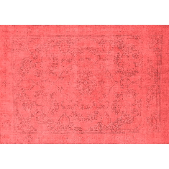 Ahgly Company Indoor Rectangle Oriental Red Industrial Area Rugs, 6' x 9'