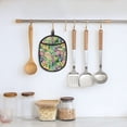 thumbnail image 5 of Pofeuu Blooming Cactus Print Silicone Pot Mat Mitten With Hanging Loop Heat Resistant Oven Mitts Non-Slip Bbq Baking Smoking Potholders, 5 of 7
