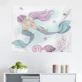 thumbnail image 1 of Deer Hunting Tapestry, Camping Outdoor Archery Illustration, Fabric Wall Hanging Decor for Bedroom Living Room Dorm, 2 Sizes, Pale Green Multicolor, by Ambesonne, 1 of 1