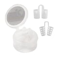 thumbnail image 1 of Dilatador Nasal Silicona Blanca Nasal Anti-Ronquidos Nariz Clip De 4 Tamaños Diferentes Dispositivo De Solución De Ronquidos Hueco Y Sólido Tapón De Ronquidos Compacto Para Dormir 8 Piezas Inevent AF000301-00, 1 of 6