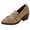 Khaki, variant on Viluyesy Women's Suede Loafers Block Heel Tassel Slip On Comfortable Casual Work Dress Shoes Khaki Size 6.5