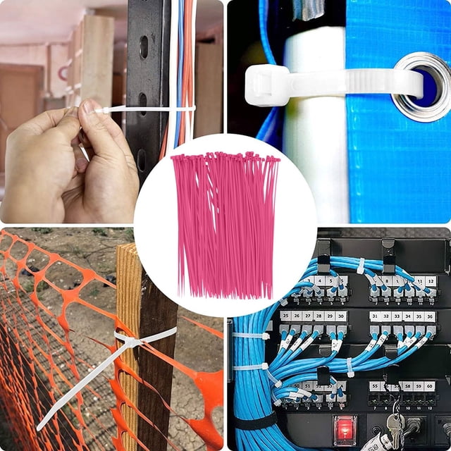 Hml Industrial Grade Colorful Nylon Ties 3x100mm Mini Plastic Bundling Straps 100PCS Bag Versatile For Multiple Scenarios