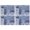 Blue Ethnic Floral, variant on Blue Ethnic Geometric Pattern Summer Placemats Table Placemats Set Of 4-Linen Kitchen Washable Placemats Table Mats 11.8"x17.7" Non-Slip Heat Resistant