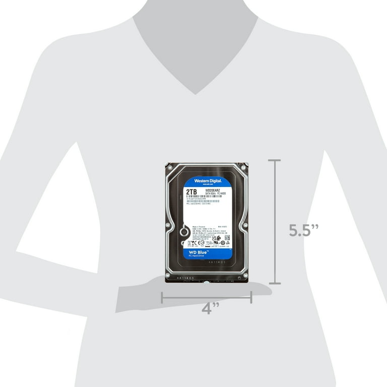 WD Blue 2TB PC Storage HDD - Easy Disk Internal Hard Drive
