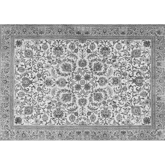 Ahgly Company Indoor Rectangle Persian Gray Traditional Area Rugs, 7' x 10'