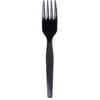 Dixie Medium-Weight Disposable Plastic Forks by GP Pro 1000/Carton - Polystyrene - Black