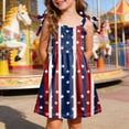 thumbnail image 2 of CAUYDY 1T 2T 3T Toddler Girls 4th of July Clothes 4T 5T 6T Kids Girl Outfit Baby Stars Stripes Sleeveless Dress Independent's Day Suit Children's Gift (Sizes 5-6 Years,Red), 2 of 6