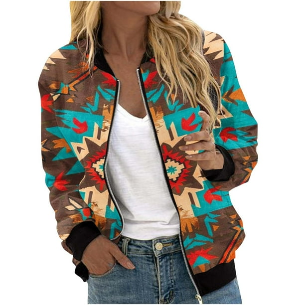 Chaquetas y abrigos casuales sin capucha de manga larga para mujer Sudadera holgada de manga larga con cremallera Chaqueta informal de béisbol de punto grueso Chaqueta de poliéster para mujer