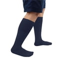 thumbnail image 4 of 6 Pairs Men's Athletic Tube Socks Over the Calf - 25" Length - Size 10-15 Navy, 4 of 7