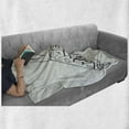 thumbnail image 6 of Adventure Soft Flannel Fleece Blanket, Adventure is Calling Mouthpiece Mountains Birds and Sun Black and White Design, Cozy Plush for Indoor and Outdoor Use, 50" x 60", Black White, by Ambesonne, 6 of 6