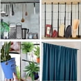 thumbnail image 6 of 6 Pack 28-48 Inch Spring Tension Rods, No Drill Adjustable Curtain Rod for Window Closet Storage, Space Saving Sturdy Spring Loaded Rod, 6 of 8