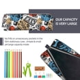 thumbnail image 5 of Haiem French Food Print Leather Pencil Case Art Supplies Case Zipper Pencil Pouch Stationery Storage Pencil Bag, 5 of 7