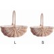 thumbnail image 2 of 2pcs wicker rattan flower basket, willow hand woven basket wedding flower girl baskets, 2 of 5