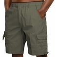 thumbnail image 2 of uikmnh Shorts Men Men's Cargo Shorts with Multiple Pockets Loose Fit Casual Straight Leg Pants Size:L, 2 of 5