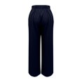 thumbnail image 7 of Women's Casual Pants High Waisted Side Pocket Straight Leg Work Pants Women'S Fashionable High Waist Zipper Casual Pants Suit Pants,Blue Women's Casual Pants L, 7 of 7