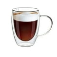 thumbnail image 1 of Zootealy 12oz/1 PACK Coffee Mugs Clear Glass Double Wall Cup with handle for Coffee Tea Latte Cappuccino (12 oz), 1 of 6