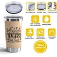 thumbnail image 3 of Teacher Gift Teacher Appreciation 20oz Tumbler with Lid and Straw Teach Love Inspire Insulated Tumblers Back To School Gifts For Teachers (Teacher-Nutrition Facts), 3 of 6