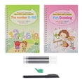 thumbnail image 2 of Vente Clearacne Fournitures Scolaires Lycée Calligraphie Magique Écriture Réutilisable 2 Cahiers 1 Stylo 1 Porte-Stylo 5 Recharges 10ML, 2 of 9