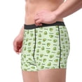 thumbnail image 3 of Kdxio Men's Boxer Briefs with Green Avocado Print - Comfortable and Breathable Underwear for Everyday Wear, 3 of 7