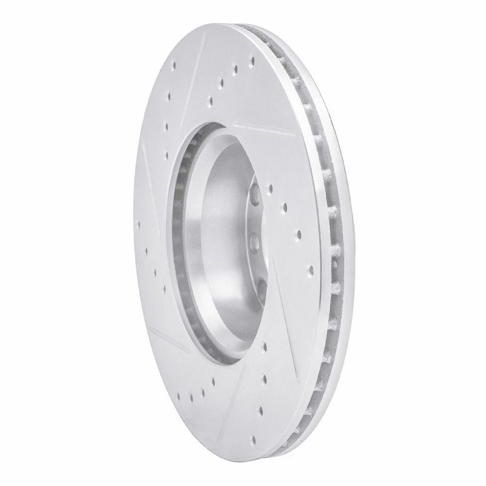Dynamic Friction Company 631-63010R DFC Brake Rotor - Drilled And Slotted - Silver