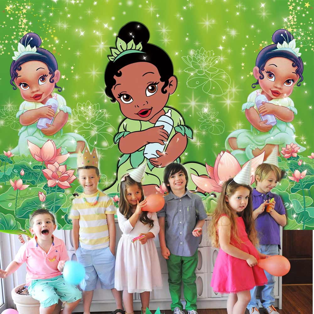 Tea Party Hintergrund Stoff 2,1x1,5 M – Polyester, Floral, Für Baby Shower & Geburtstagsfotos