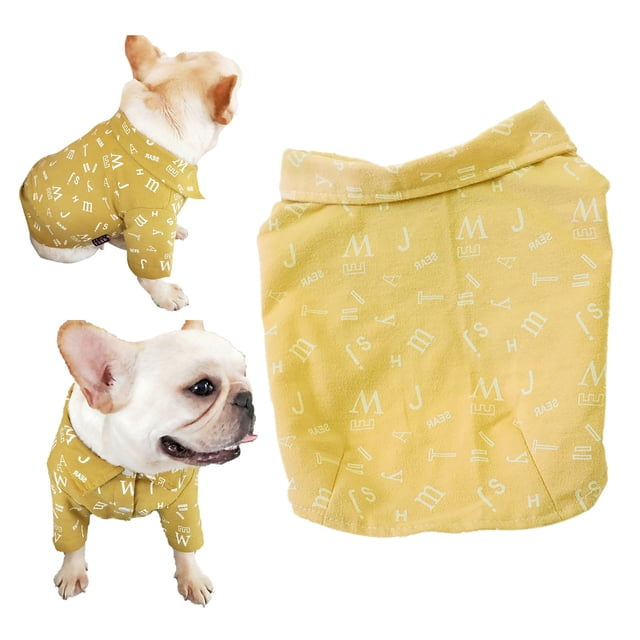 Binmer Pet Clothes Spring And Summer New Fadou Clothes Dog Shirt Summer Thin Print