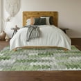 thumbnail image 6 of Addison Rugs Mayfield Washable Transitional Modern Green Rectangle Rug, 3' x 5', 6 of 6