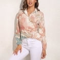 thumbnail image 3 of Wave Peony Long Sleeve Blouse Woman Streetwear Casual Shirts Summer Oversize Woman Streetwear Clothing Birthday Present, 3 of 7