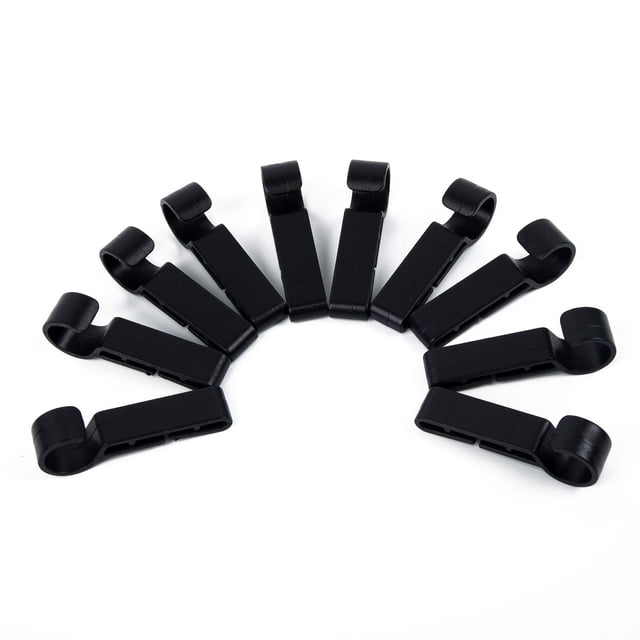 10 Pcs Clips de Casque en Plastique Durable Phare Casque de Sécurité Crochet