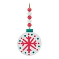 thumbnail image 3 of Melrose Beaded Snowflake Christmas Ornaments - 14" - 12ct, 3 of 4