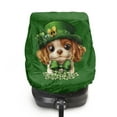 thumbnail image 2 of KUIFORTI St Patricks Day Car Seat Sun Shade Cover Baby, Cute Dog Car Seat Protector, Reflective Heat Protector for Keeping Infant Car Seat Cool, Easy to Install, 2 of 7