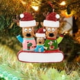thumbnail image 4 of Árbol De Navidad Personalizado Con Familia De Renos, Ciervo, Santa, Familia, Alce, Vacaciones, Invierno, Tradición, Decoración De Regalo matsuzay HA042658-02, 4 of 6