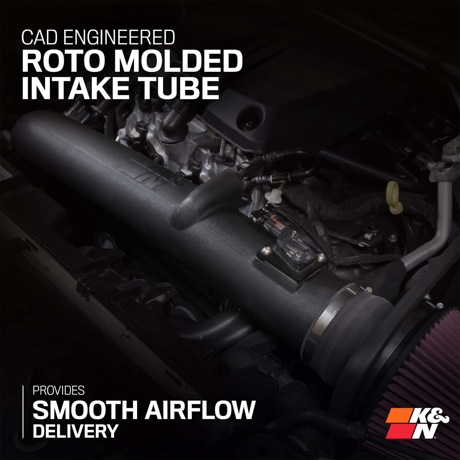 K&N Performance Cold Air Intake System: Easy Installation, Engineered to Maximize Airflow, Boost Horsepower & Torque, 63-3122