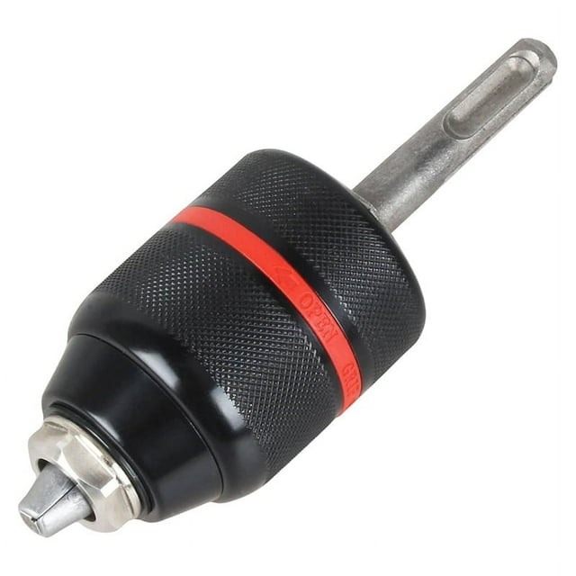 Adaptador de Mandril SDS de 3 Mordazas para Martillos SDS-Plus de la Serie , Mandril Sin Llave de 3 Mordazas de 1/2 Pulgada con Vástago SDS-Plus