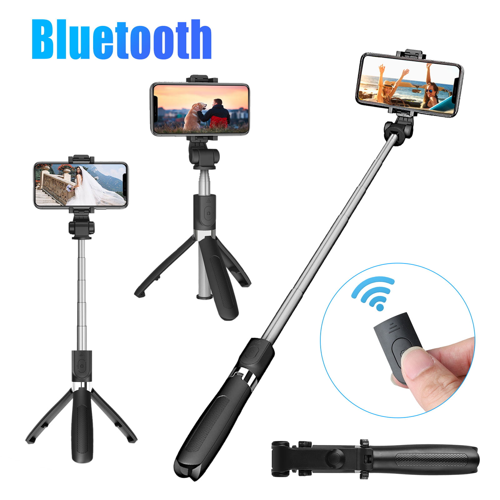 Selfie Stick Tripod With Bluetooth Remote Eeekit Extendable Selfie Stick Tripod Cell Phone 