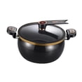 thumbnail image 3 of simhoa Micro Pressure Cooker Cooking Pot 8L Cookware Multifunctional Non Stick Sturdy Easy Clean with Cover Stew Pot Simmer Pot Black, 3 of 8
