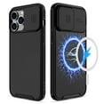 thumbnail image 2 of Elegant Choise Phone Case with Slide Camera Lens Magnetic Cover for iPhone 14 Pro Max/14 Pro/14 Plus/14, Black, 2 of 15