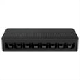 thumbnail image 1 of Gigabit Mini Switch Ethernet 8 Port 1000Mbps 10xFast RJ45 Hub Network SOHO Desktop Smart WIFI Switcher Plug& Play SG108M,1 * Gigabit Mini Switch,Black, 1 of 8