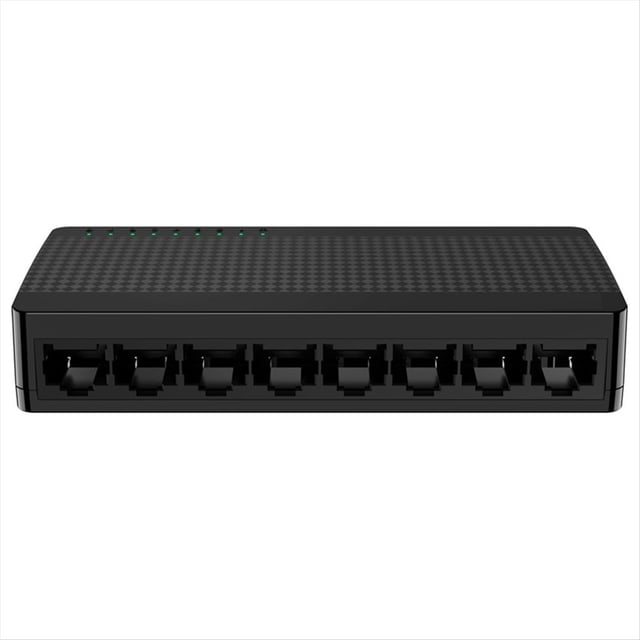 Gigabit Mini Switch Ethernet 8 Port 1000Mbps 10xFast RJ45 Hub Network SOHO Desktop Smart WIFI Switcher Plug& Play SG108M,1 * Gigabit Mini Switch,Black