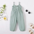 thumbnail image 3 of Kucnuzki Infant Baby Girl Clothes 12 Months Summer Bodysuit 18 Months Sing Bowknot Knotting Solid Color Onesies Jumpsuit Sleeveless Bodysuit Green, 3 of 8
