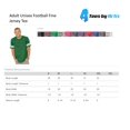 thumbnail image 2 of Day of the Dead Costume T-Shirt Skull Mask W Red Roses  Artix Unisex Football Fine Jersey T-Shirt, 2 of 2