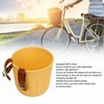 thumbnail image 3 of Bike Basket ,Front Handlebar Bicycle Basket Multipurpose Simulation Wicker Round Shape Large Capacity Bike Baskets, 3 of 7