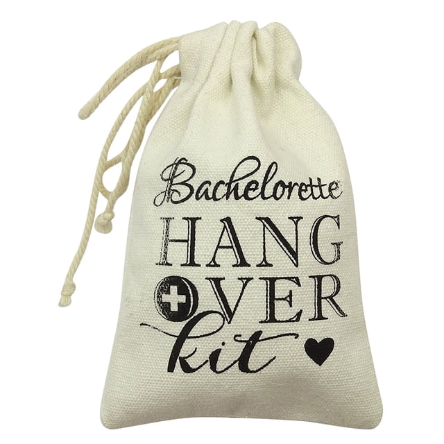 Darling Souvenir Hangover Kit Bachelorette Party Favor Bags First Aid Kit Bags 4 x 6 Inch, 10 Pcs