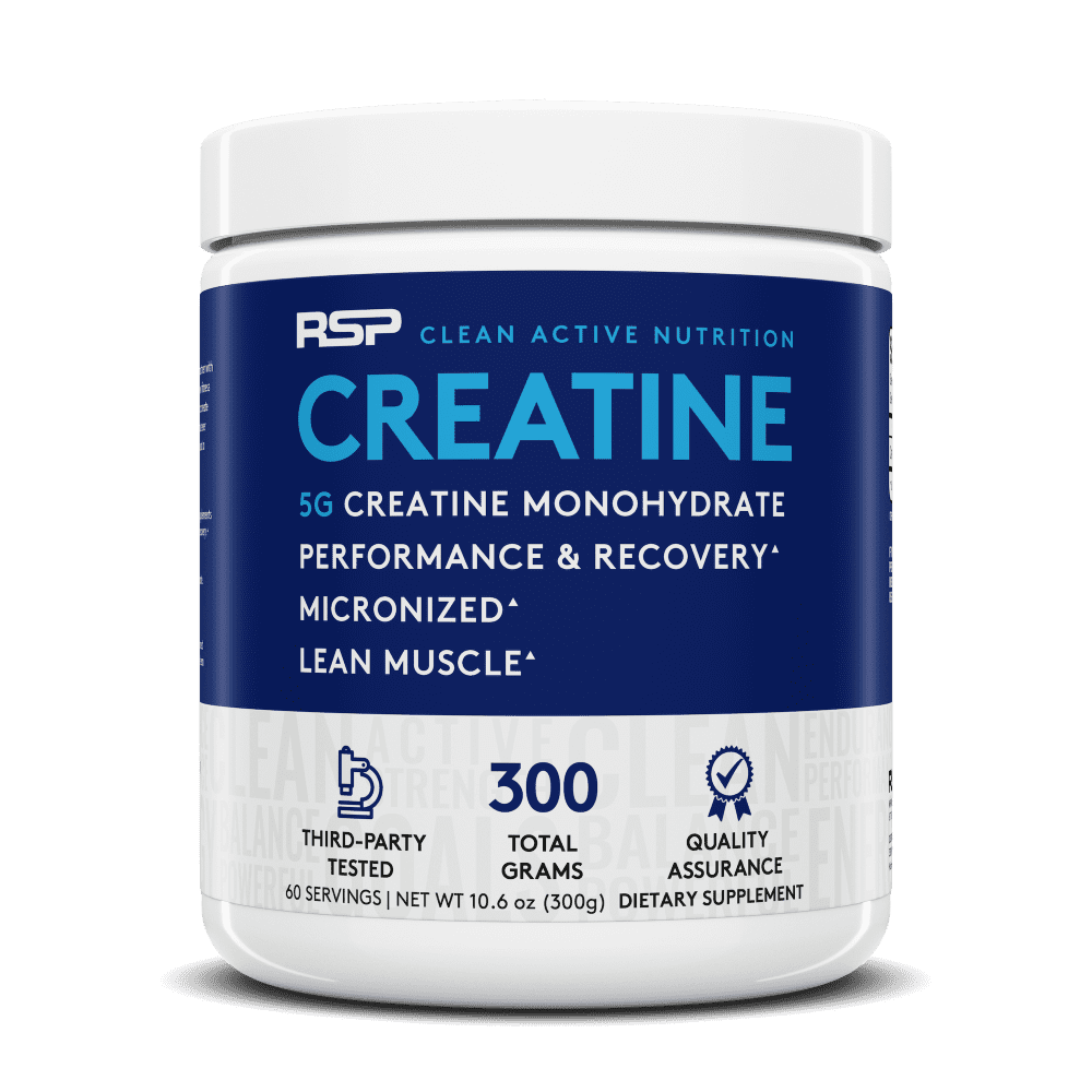 RSP Nutrition Creatine Monohydrate Powder, Unflavored Creatine, 60 Servings