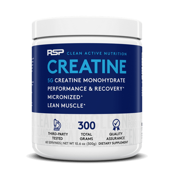 RSP Nutrition Creatine Monohydrate, Pure Micronized Powder, Increased Strength, Muscle Recovery & Performance, 500g